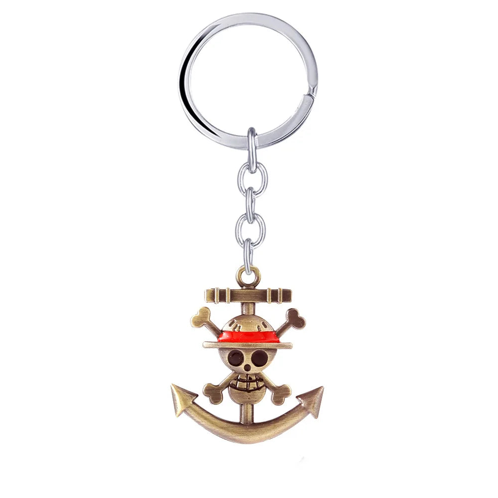 Anime One Piece Schlüsselanhänger Luffy Ace Law Edward Newgate Zoro Sanji Nami Robin Chopper Sir Crocodile Brook Auto Schlüsselanhänger Figur Spielzeug