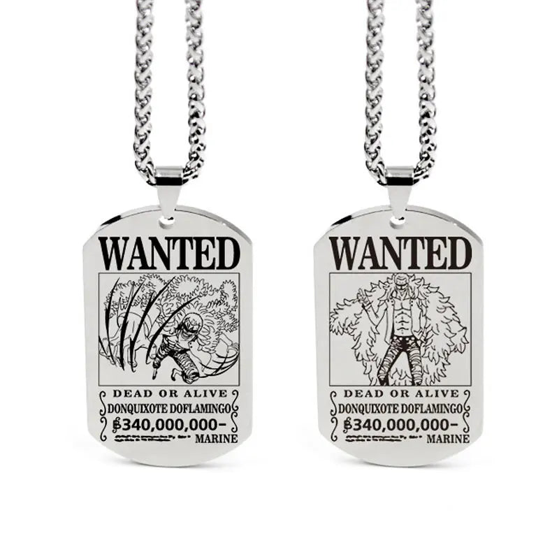 One Piece Anhänger Damen Halskette Japanisches Anime Zubehör Cosplay Luffy Zoro Sanji Manga Titan Schmuck Herren Halskette Geschenk