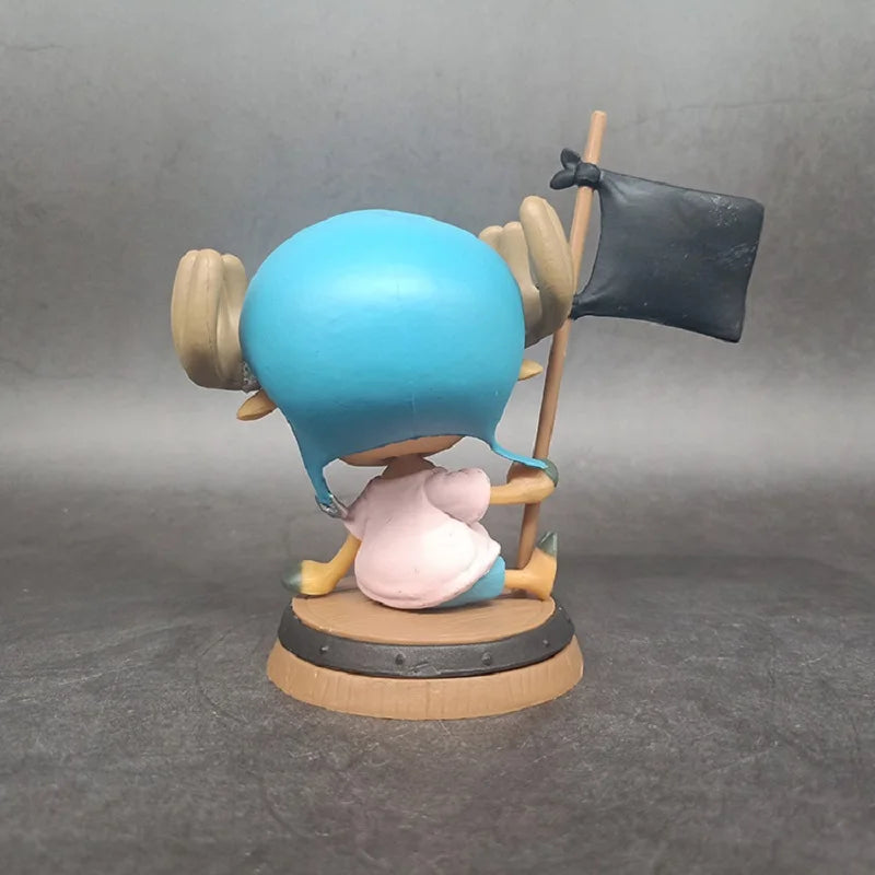 9cm One Piece Figure Anime Chopper With Flag Action Figurine Doll Model Toys PVC Statue Collection Car Decoration Children Gifts - One Piece Merchandise - Free Shipping Buy Now