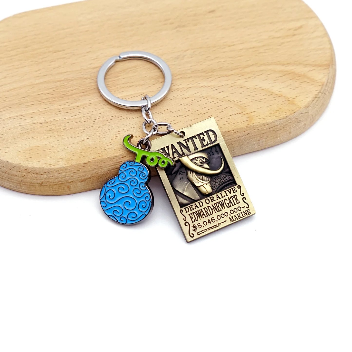 Anime One Piece Shanks Kaido Law Luffy Ace Zoro Sanji Devil Fruit Keychain Metal Pendant Figure Model Toy Jewelry Gift - One Piece Merchandise - Free Shipping Buy Now
