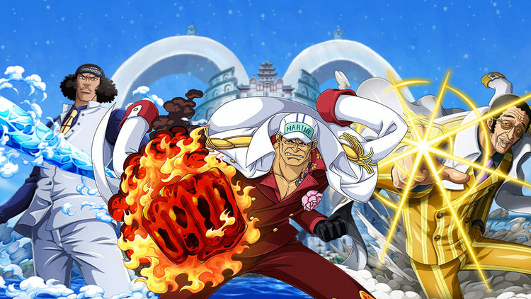 Marine & Admirals (Aokiji, Kizaru, Akainu)