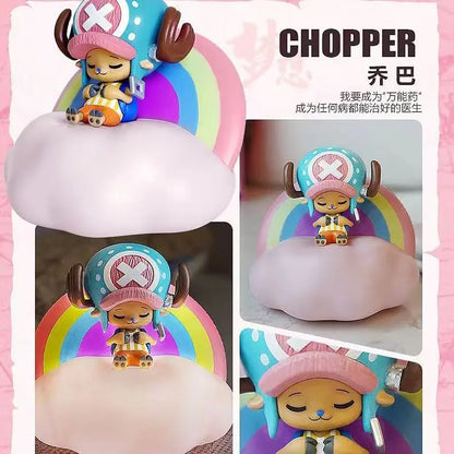 One Piece Luffy Zoro Nami Sanji Night Light Anime Figure Lamp Soft Light Bedroom Bedside LED Light Room Children Toys Gift