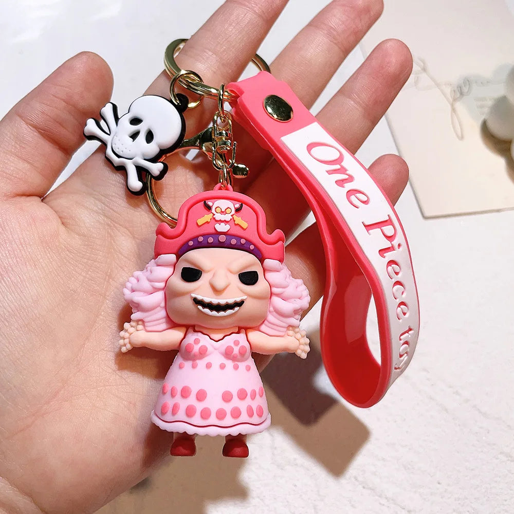 Anime One Piece Keychain Luffy Zoro Portgas·D· Ace Key Chain Llaveros Porte Clé Keyring Doll Bag Charm Pendent Car Keychains - One Piece Merchandise - Free Shipping Buy Now
