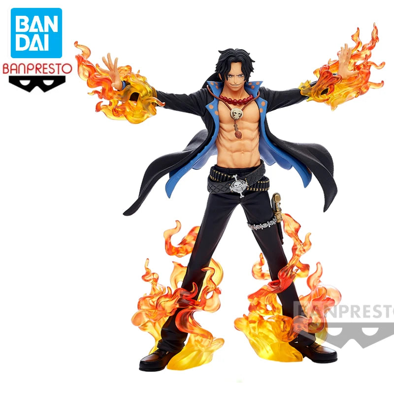 En stock Bandai BANPRESTO DXF SPECIAL One Piece Portgas·D·Ace Anime Figurine d'action Jouet Cadeau Modèle Collection Hobby