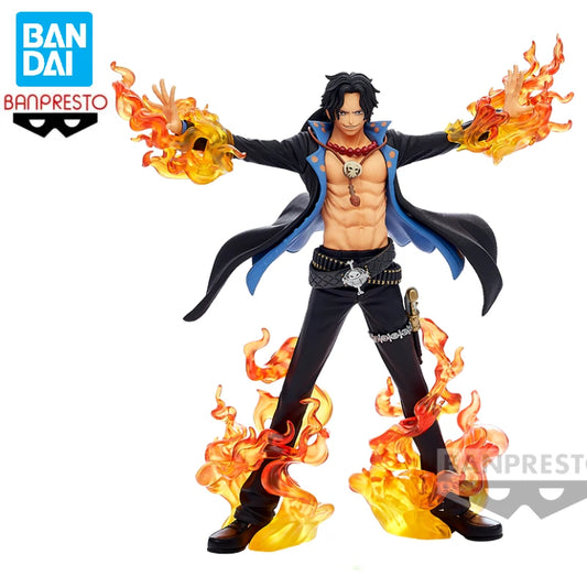 En stock Bandai BANPRESTO DXF SPECIAL One Piece Portgas·D·Ace Anime Figurine d'action Jouet Cadeau Modèle Collection Hobby