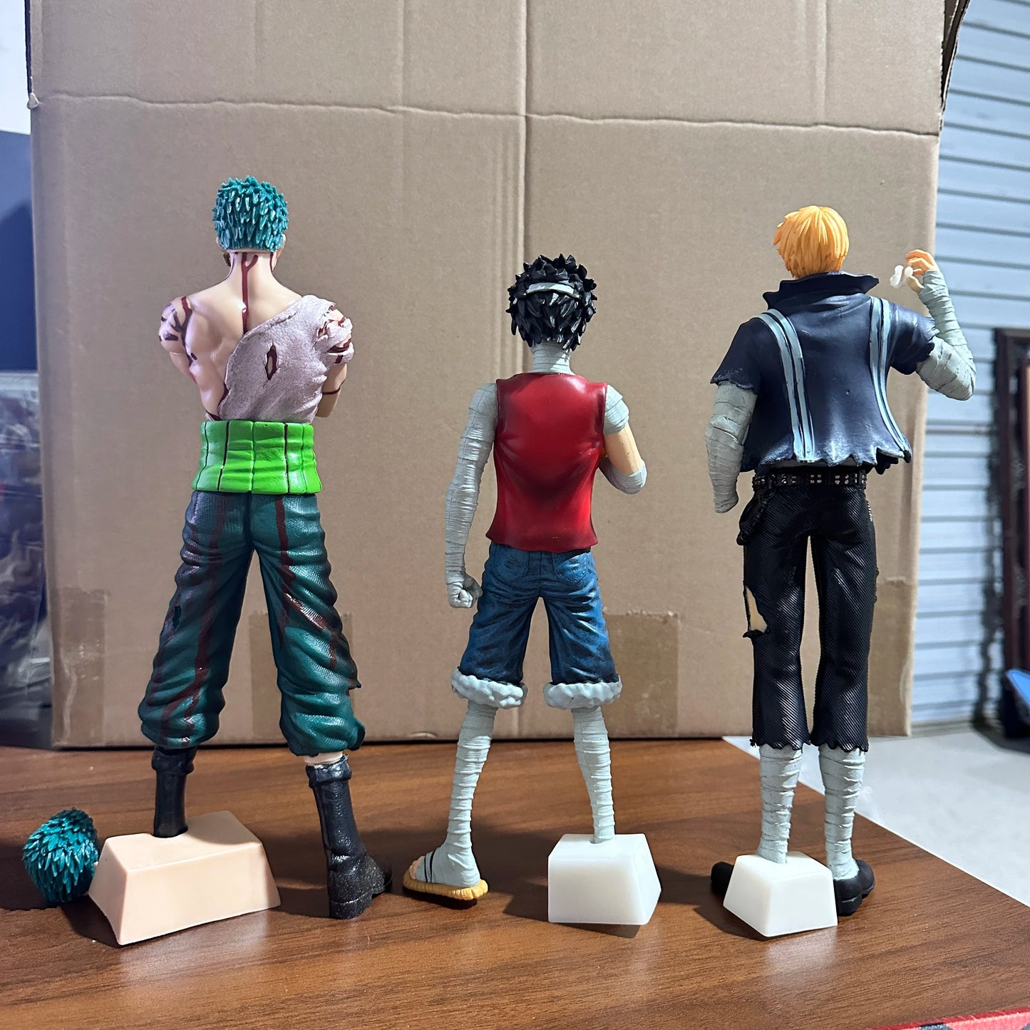 30 cm One Piece Anime Actionfigur Roronoa Zoro Vinsmoke Sanji Standhaltung PVC Statue Figurine Modellsammlung Jungen Spielzeug Geschenke