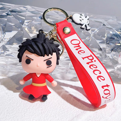 Anime One Piece Keychain Luffy Zoro Portgas·D· Ace Key Chain Llaveros Porte Clé Keyring Doll Bag Charm Pendent Car Keychains - One Piece Merchandise - Free Shipping Buy Now
