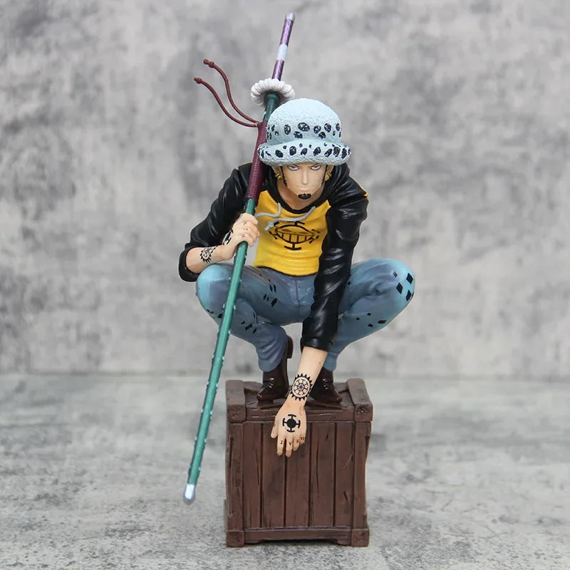 21 cm/8,2 Zoll One Piece Charakter Trafalgar D. Water Law PVC Actionfigur Modell Statue Sammlung Dekoration Spielzeug Geschenk