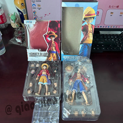 One Piece Actionfiguren Anime Luffy Roronoa Zoro Ace Figur Bewegliche Gelenke Sammlung Modell Spielzeug Geburtstagsgeschenk für Kinder