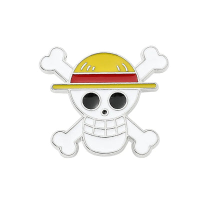 Broches en émail One Piece, personnages de dessins animés Luffy, Zoro, Nami, Chopper, Sanji, Usopp, badges en métal, sacs à dos, épingles à revers, jouets