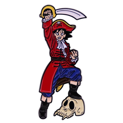 One Piece Cartoon Hartemaille-Anstecknadel Luffy Zoro Sanji Law Abzeichen Brosche Rucksack Hut Emaille-Anstecknadeln Accessoires Geschenk für Freunde Fans