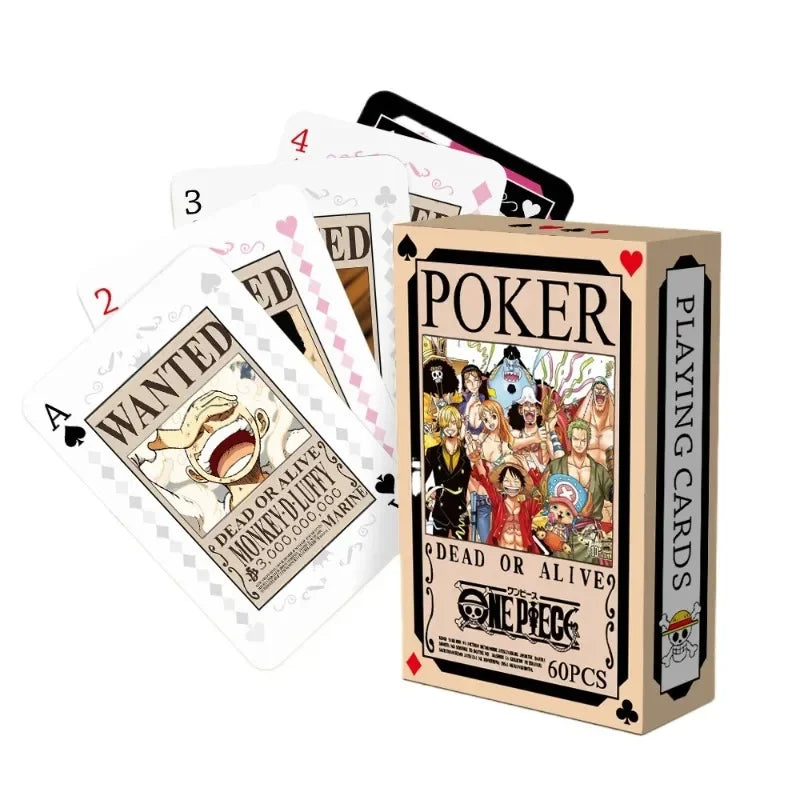 Anime ONE PIECE Poker Toy Game Cards Monkey D Luffy Roronoa Zoro Hardcover Collection Children Gifts - One Piece Merchandise - Free Shipping Buy Now