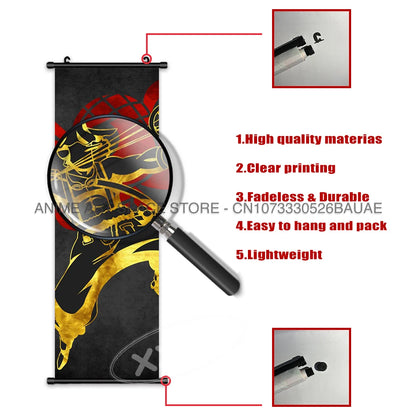 ONE PIECE Hanging Painting Anime Poster Canvas Nami Scroll Picture Zoro Wall Art Nico Robin Home Decor Sanji Stickers Gift Mural
