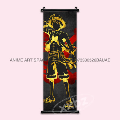 ONE PIECE Hanging Painting Anime Poster Canvas Nami Scroll Picture Zoro Wall Art Nico Robin Home Decor Sanji Stickers Gift Mural