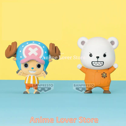 Figurines de dessin animé One Piece de Bandai Banpresto, jouets originaux, pelucheux et pelucheux, Tony Tony Chopper, Bepo Karoo, pour enfants, cadeau