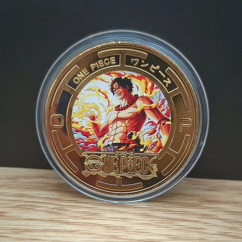 Anime One Piece Luffy Collectible Coins Commemorative Coins Cartoon Chopper Gold-colored Metal Coin Children's Birthday Gift Toy - One Piece Merchandise - Free Shipping Buy Now