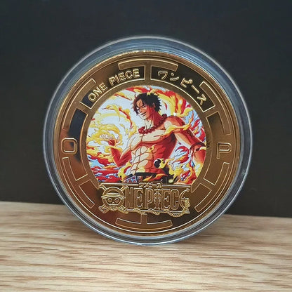 Anime One Piece Luffy Collectible Coins Commemorative Coins Cartoon Chopper Gold-colored Metal Coin Children's Birthday Gift Toy - One Piece Merchandise - Free Shipping Buy Now