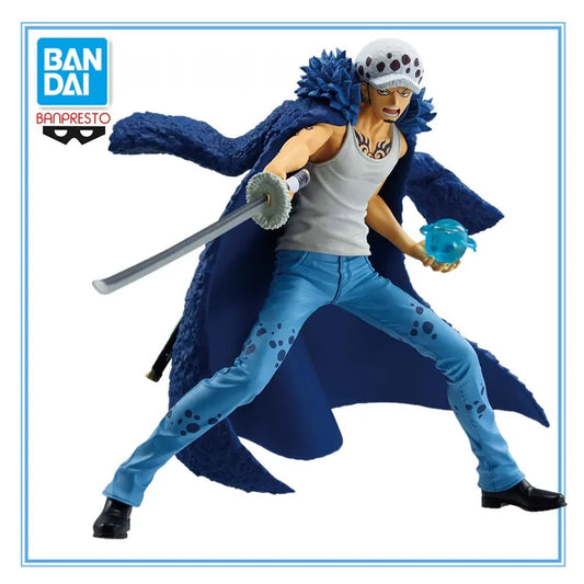 Auf Lager Original BANDAI Banpresto ONE PIECE BRC Trafalgar D. Water Law PVC Actionfigur Anime Figuren Modell Spielzeug Weihnachtsgeschenk