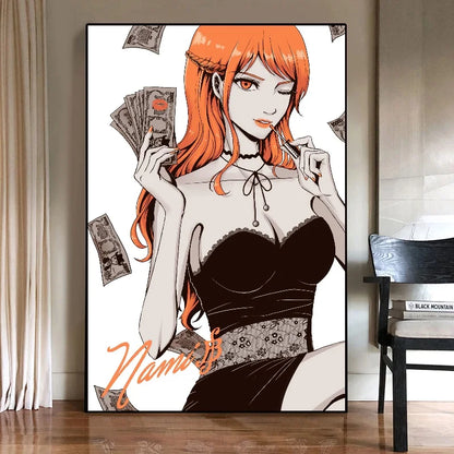 Nico·Robin Nami Boa Hancock Perona Wall Decoration One Piece Sexy and Beautiful PosterLiving Room Decoration Canvas Painting - One Piece Merchandise - Free Shipping Buy Now