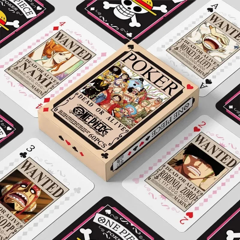 Anime ONE PIECE Poker Toy Game Cards Monkey D Luffy Roronoa Zoro Hardcover Collection Children Gifts - One Piece Merchandise - Free Shipping Buy Now
