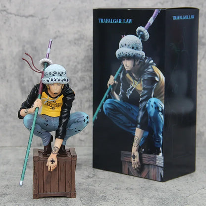 21 cm/8,2 Zoll One Piece Charakter Trafalgar D. Water Law PVC Actionfigur Modell Statue Sammlung Dekoration Spielzeug Geschenk