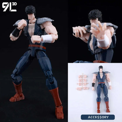 9L 3D-gedruckte Roronoa Zoro One Piece Lucky Dummy, 13 bewegliche Shapeshift-Actionfiguren, Schaufensterpuppen-Spielzeug für Anime-Liebhaber
