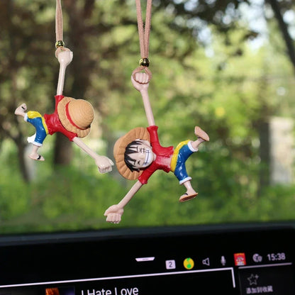 ONE PIECE Luffy Car Interior Decoration Funny Car Rearview Mirror Pendant Auto Interior Hanging Ornaments Car Accessories Gifts - One Piece Merchandise - Free Shipping Buy Now