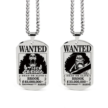 One Piece Anhänger Damen Halskette Japanisches Anime Zubehör Cosplay Luffy Zoro Sanji Manga Titan Schmuck Herren Halskette Geschenk