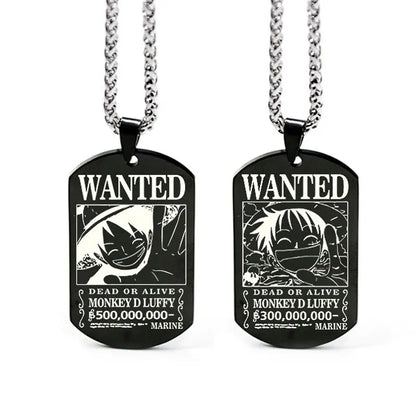 One Piece Anhänger Damen Halskette Japanisches Anime Zubehör Cosplay Luffy Zoro Sanji Manga Titan Schmuck Herren Halskette Geschenk