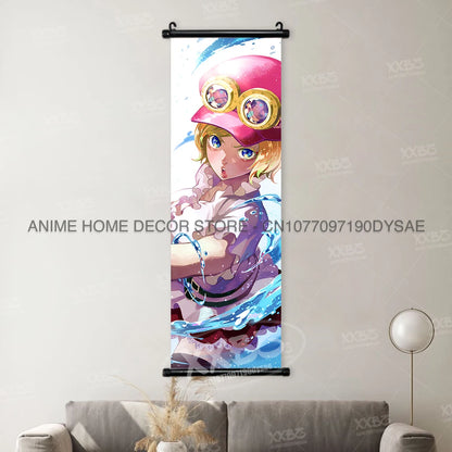 ONE PIECE Poster Anime Shirahoshi Hanging Paintings Vivi Home Decor Boa Hancock Wall Art Nico Robin Scroll Picture Nami Mural - One Piece Merchandise - Free Shipping Buy Now
