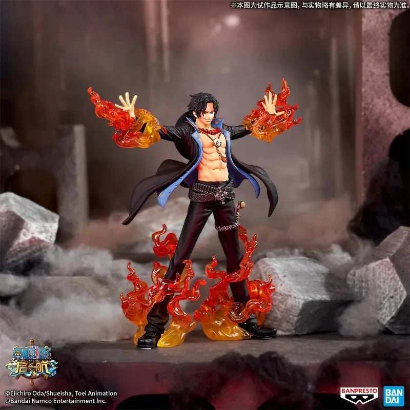 En stock Bandai BANPRESTO DXF SPECIAL One Piece Portgas·D·Ace Anime Figurine d'action Jouet Cadeau Modèle Collection Hobby