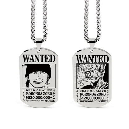 One Piece Anhänger Damen Halskette Japanisches Anime Zubehör Cosplay Luffy Zoro Sanji Manga Titan Schmuck Herren Halskette Geschenk