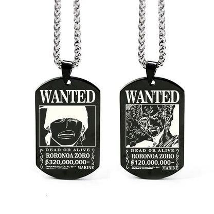 One Piece Anhänger Damen Halskette Japanisches Anime Zubehör Cosplay Luffy Zoro Sanji Manga Titan Schmuck Herren Halskette Geschenk