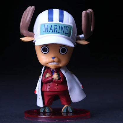 Figurine de dessin animé One Piece Tony Tony Chopper Cos Luffy Saber, modèle Buggy, jouet Sabo, cadeau de voiture, ornement, figurine d'action, cadeaux à collectionner