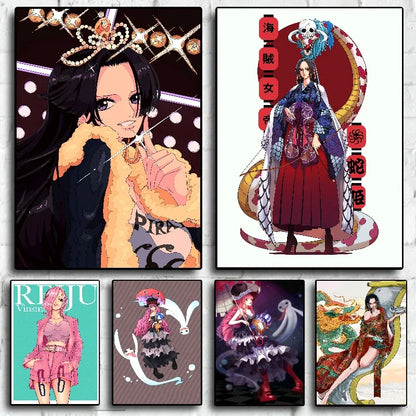 Nico·Robin Nami Boa Hancock Perona Wall Decoration One Piece Sexy and Beautiful PosterLiving Room Decoration Canvas Painting - One Piece Merchandise - Free Shipping Buy Now