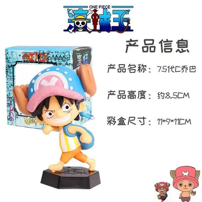 Figurine de dessin animé One Piece Tony Tony Chopper Cos Luffy Saber, modèle Buggy, jouet Sabo, cadeau de voiture, ornement, figurine d'action, cadeaux à collectionner