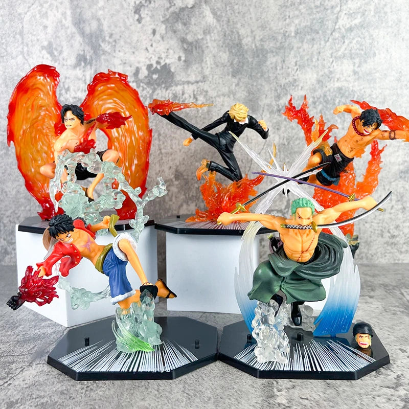 One Piece Luffy Roronoa Zoro Figur Spielzeug Anime Portgas D. Ace Vinsmoke Sanji Chopper Nami Robin PVC Figur Modell Puppen Geschenke