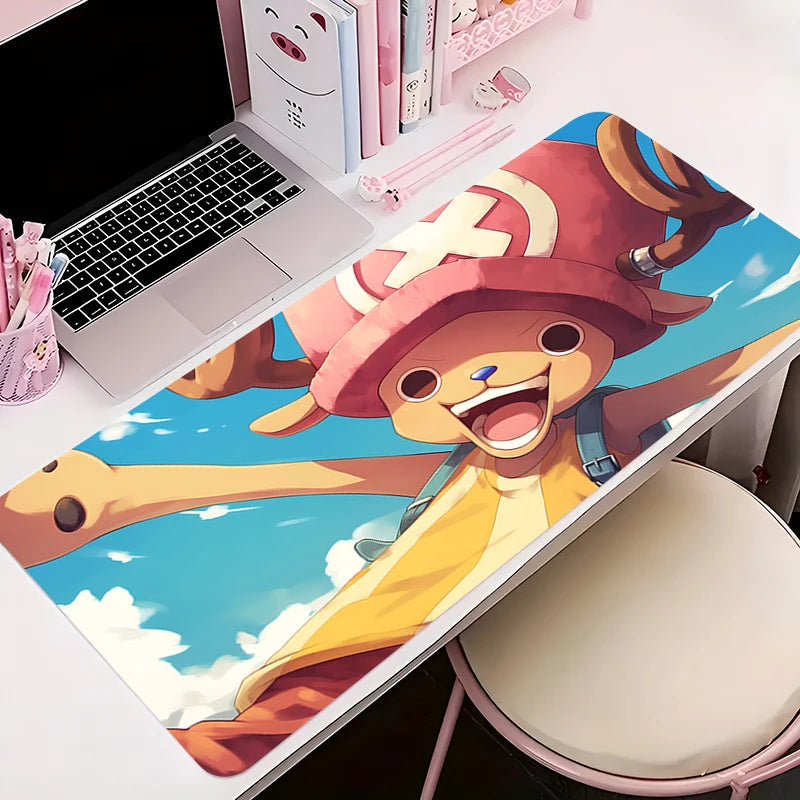 Grands tapis de souris, tapis de souris mignons, accessoires de table kawaii, tapis de bureau, tapis de souris pour ordinateur portable, O-one, P-piece, Tony Tony Chopper