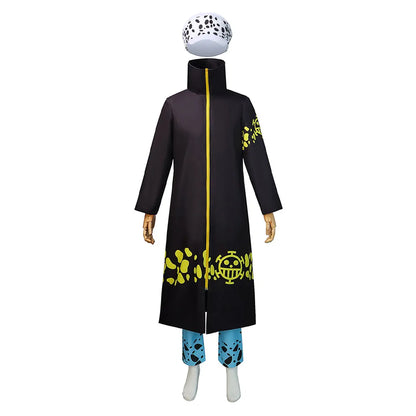 Trafalgar Law Cosplay Hoodie Hose Hut Kostüm Anime One Cos Piece Fantasia Luffy Outfits Halloween Verkleidungsanzug für Erwachsene Männer