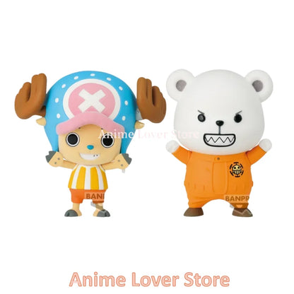 Figurines de dessin animé One Piece de Bandai Banpresto, jouets originaux, pelucheux et pelucheux, Tony Tony Chopper, Bepo Karoo, pour enfants, cadeau