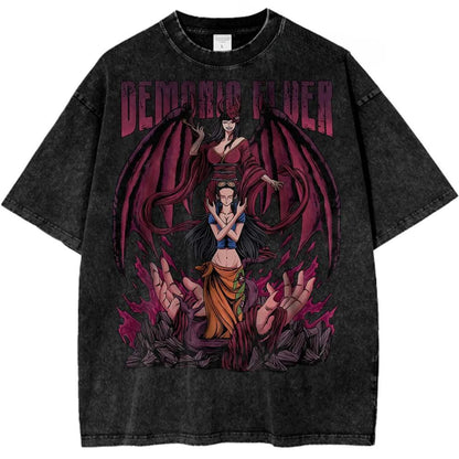 ONE PIECE Nico Robin Luffy Gear Shirt Anime Retro T-Shirt Designer Illustration Pattern Street Sport Harajuku Summer 2025 New - One Piece Merchandise - Free Shipping Buy Now