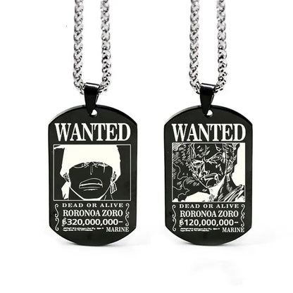 One Piece Anhänger Damen Halskette Japanisches Anime Zubehör Cosplay Luffy Zoro Sanji Manga Titan Schmuck Herren Halskette Geschenk