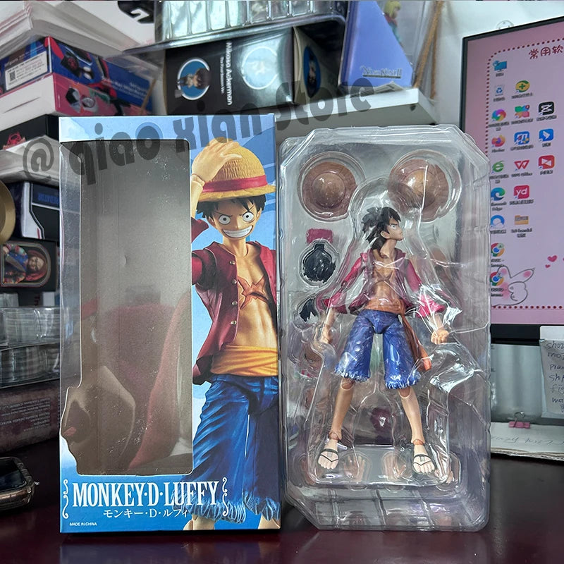 One Piece Actionfiguren Anime Luffy Roronoa Zoro Ace Figur Bewegliche Gelenke Sammlung Modell Spielzeug Geburtstagsgeschenk für Kinder