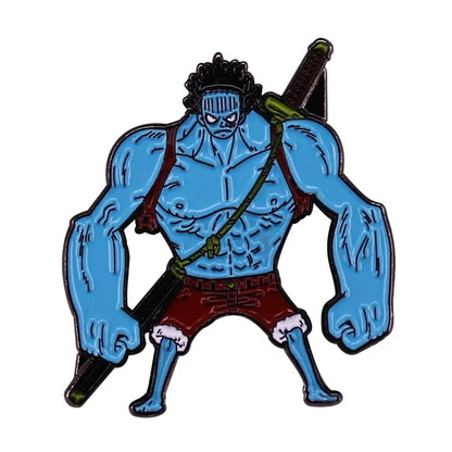 One Piece Cartoon Hartemaille-Anstecknadel Luffy Zoro Sanji Law Abzeichen Brosche Rucksack Hut Emaille-Anstecknadeln Accessoires Geschenk für Freunde Fans
