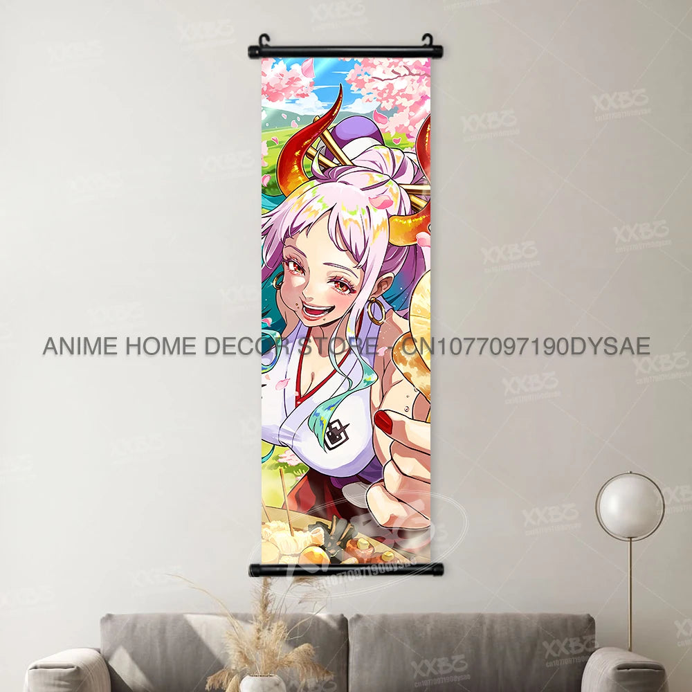 ONE PIECE Poster Anime Shirahoshi Hanging Paintings Vivi Home Decor Boa Hancock Wall Art Nico Robin Scroll Picture Nami Mural - One Piece Merchandise - Free Shipping Buy Now