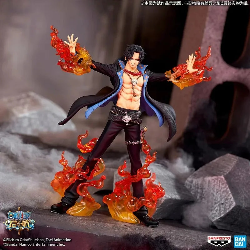 En stock Bandai BANPRESTO DXF SPECIAL One Piece Portgas·D·Ace Anime Figurine d'action Jouet Cadeau Modèle Collection Hobby