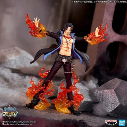 En stock Bandai BANPRESTO DXF SPECIAL One Piece Portgas·D·Ace Anime Figurine d'action Jouet Cadeau Modèle Collection Hobby