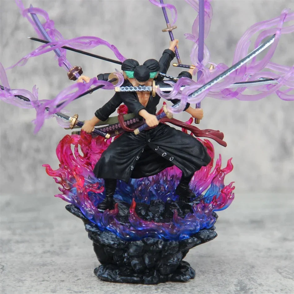 Hot One Piece 15cm Anime Figur Asura Roronoa Zoro Statue Actionfigur Sammlung Modell Kinderspielzeug