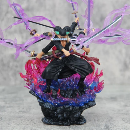 Hot One Piece 15cm Anime Figur Asura Roronoa Zoro Statue Actionfigur Sammlung Modell Kinderspielzeug