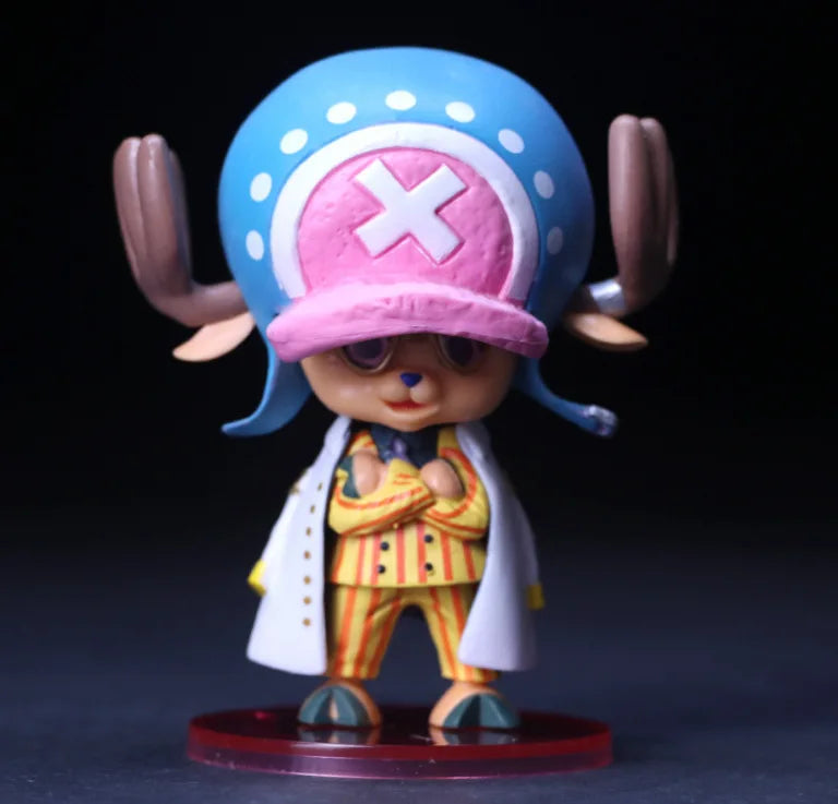 Figurine de dessin animé One Piece Tony Tony Chopper Cos Luffy Saber, modèle Buggy, jouet Sabo, cadeau de voiture, ornement, figurine d'action, cadeaux à collectionner